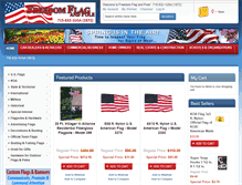 Tablet Screenshot of freedomflagandpole.com